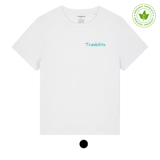 Camiseta Trankilito - Logo Pequeño Azul | Hombre | Orgánico